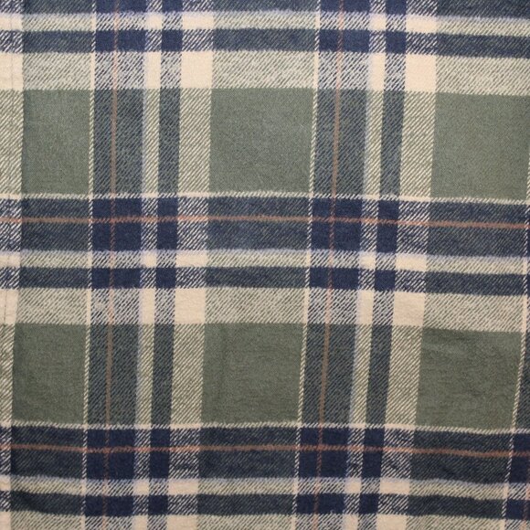 Field and Stream Mens XXLT Tall Green Plaid Flannel Button Down Shirt Outdoors - Picture 5 of 11